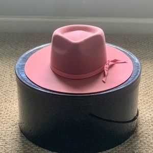 Lack of Color pink wool hat